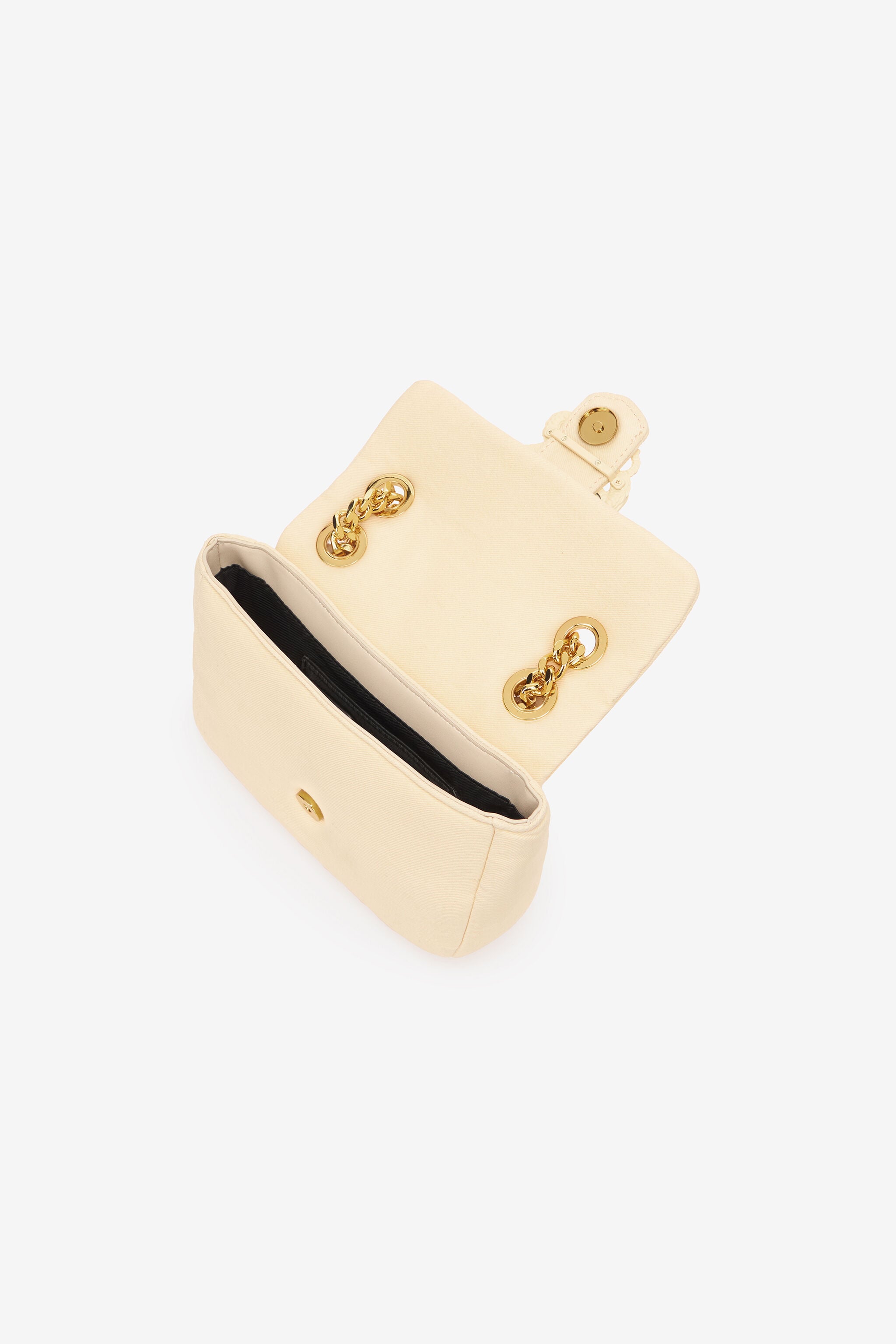 JC Small Crossbody Bag With Mirror Snake Ivory UFB056-UF425