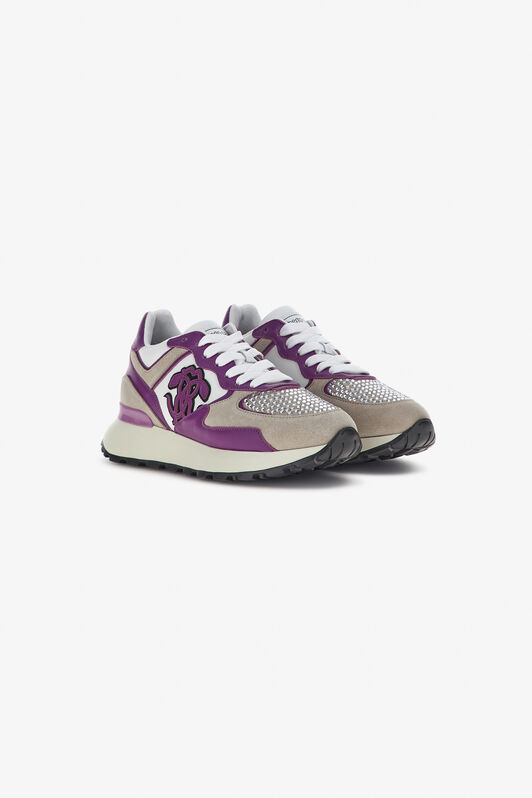 RC Sneakers with Monogram Mirror Snake Purple/Grey RKS047-PZB31