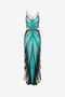 RC Robe Maxi En Soie Imprimé Ray Of Sea RC Robe Maxi En Soie Imprimé Ray Of Sea Bleu clair VKT102-4QM33