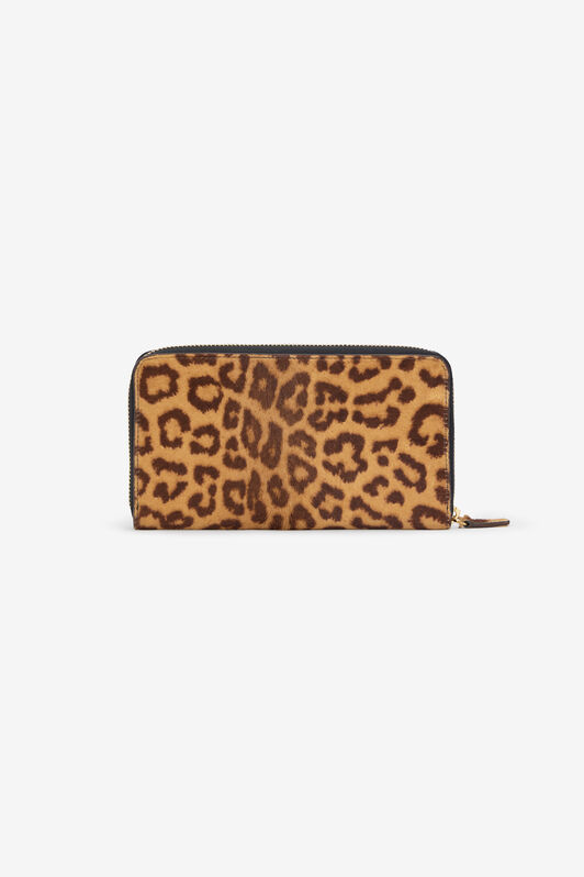 RC Jaguar Skin Print Zip-Around Wallet NATURALE SKA001-ZV012