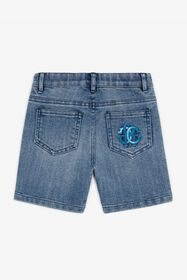 JU Shorts mit Logo-Stickerei Dunkelblau RJJ200-DS015