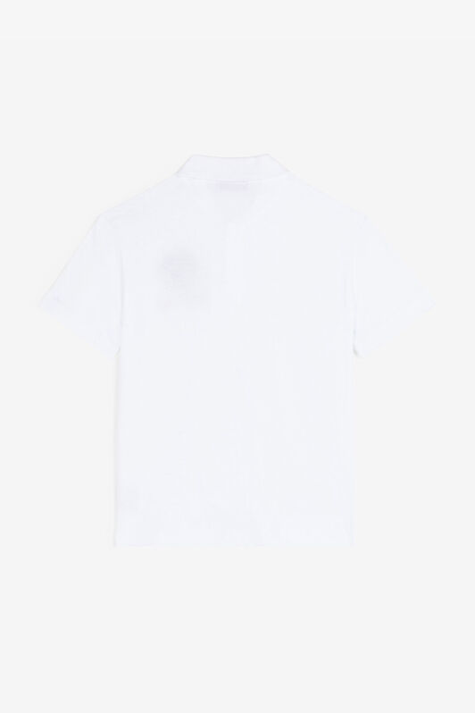 JU RC Monogram-Embroidered Polo Shirt JU RC Monogram-Embroidered Polo Shirt White RJT60P-JD001
