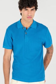 RC Polo-Sweater mit Stretto di Messina Blau UMM640-MG005