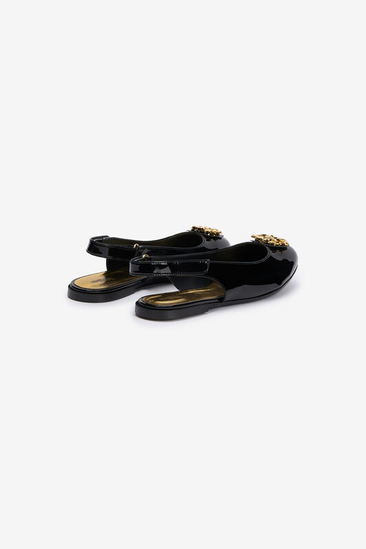 RC Slingbacks Negros con Monograma RC RC Slingbacks Negros con Monograma RC BLACK QOS01C-PZO19