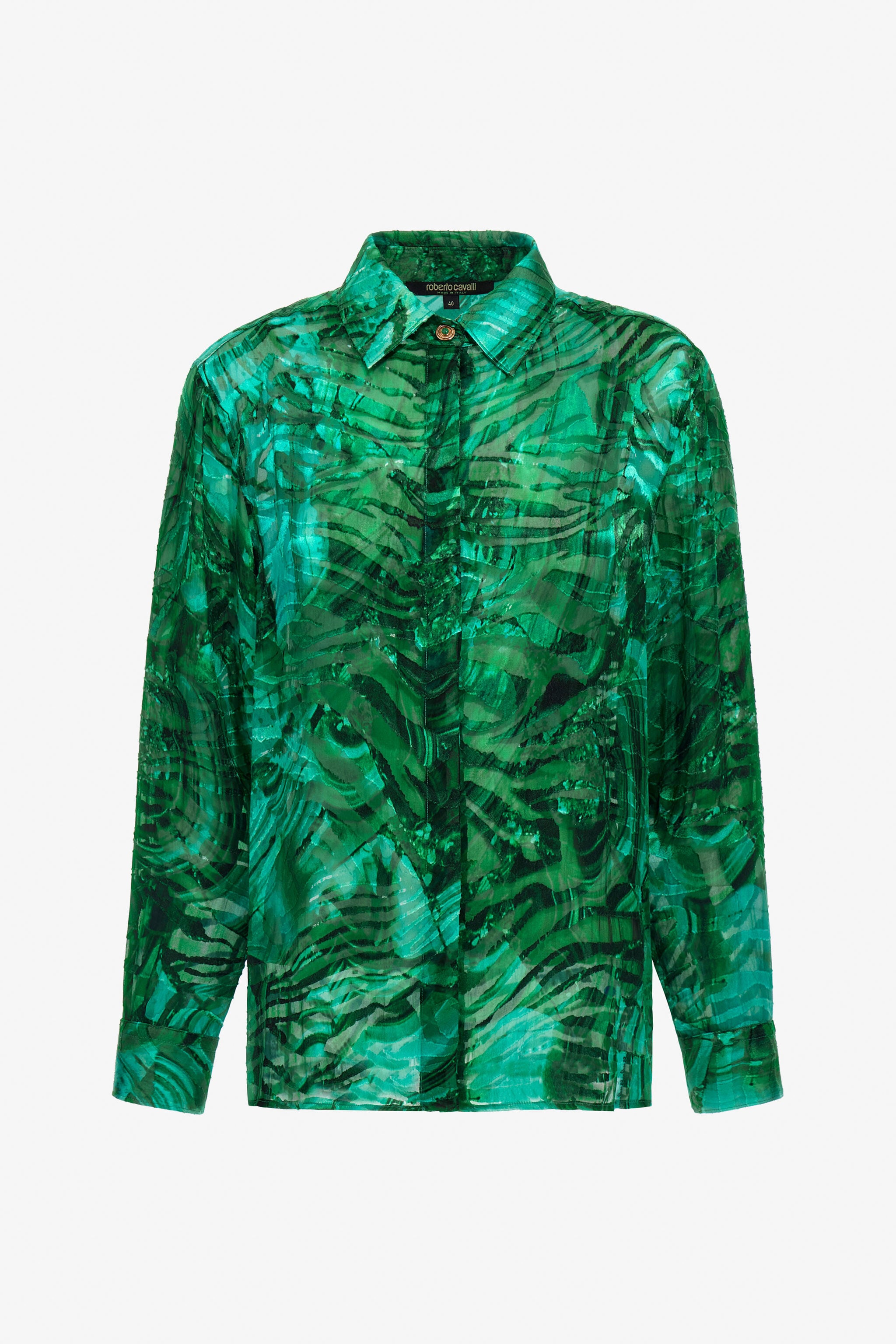 RC Malachite Print Blouse RC Malachite Print Blouse Green TKT704-HEN06