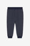 JU C Logo-Appliqué Striped Sweatpants Dark blue OJT20F-HUC77