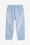 JU Pantalon De Sport Avec Ruches En Dentelle LIGHT BLUE UJT203-CF050