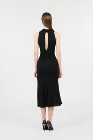 RC Midi Dress with Snake Detail BLACK WKT122-JE034