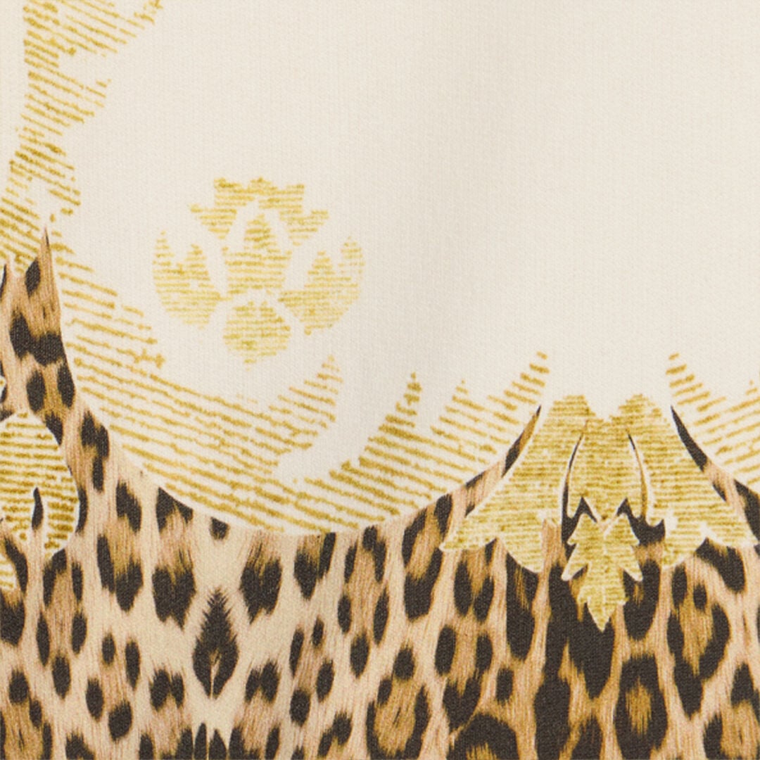 JU Leopard Print Dress JU Leopard Print Dress MILKY WHITE VJT10A-CF050