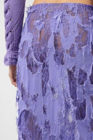 RC Falda de encaje con efecto desgastado LILAC XWT314-GG010