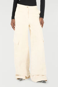 RC Pantaloni Con Motivo Zebra Avorio UKT211-DJ081