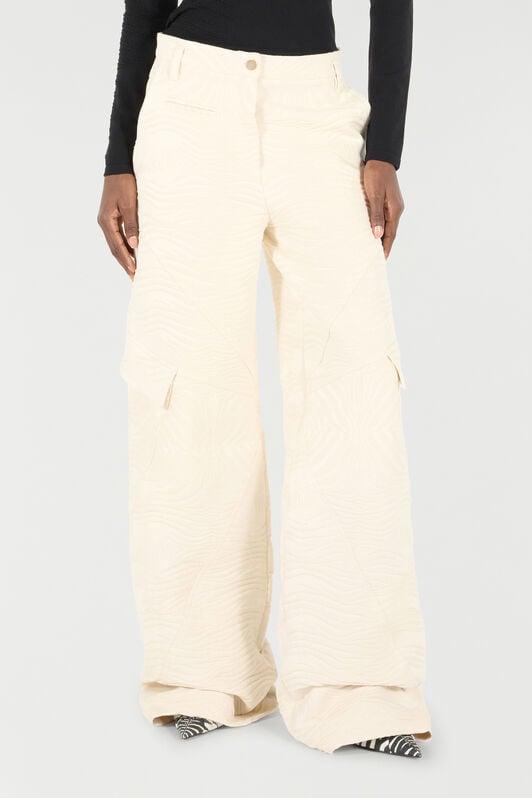 RC Pantalon Avec Motif Zèbre RC Pantalon Avec Motif Zèbre Ivoire UKT211-DJ081