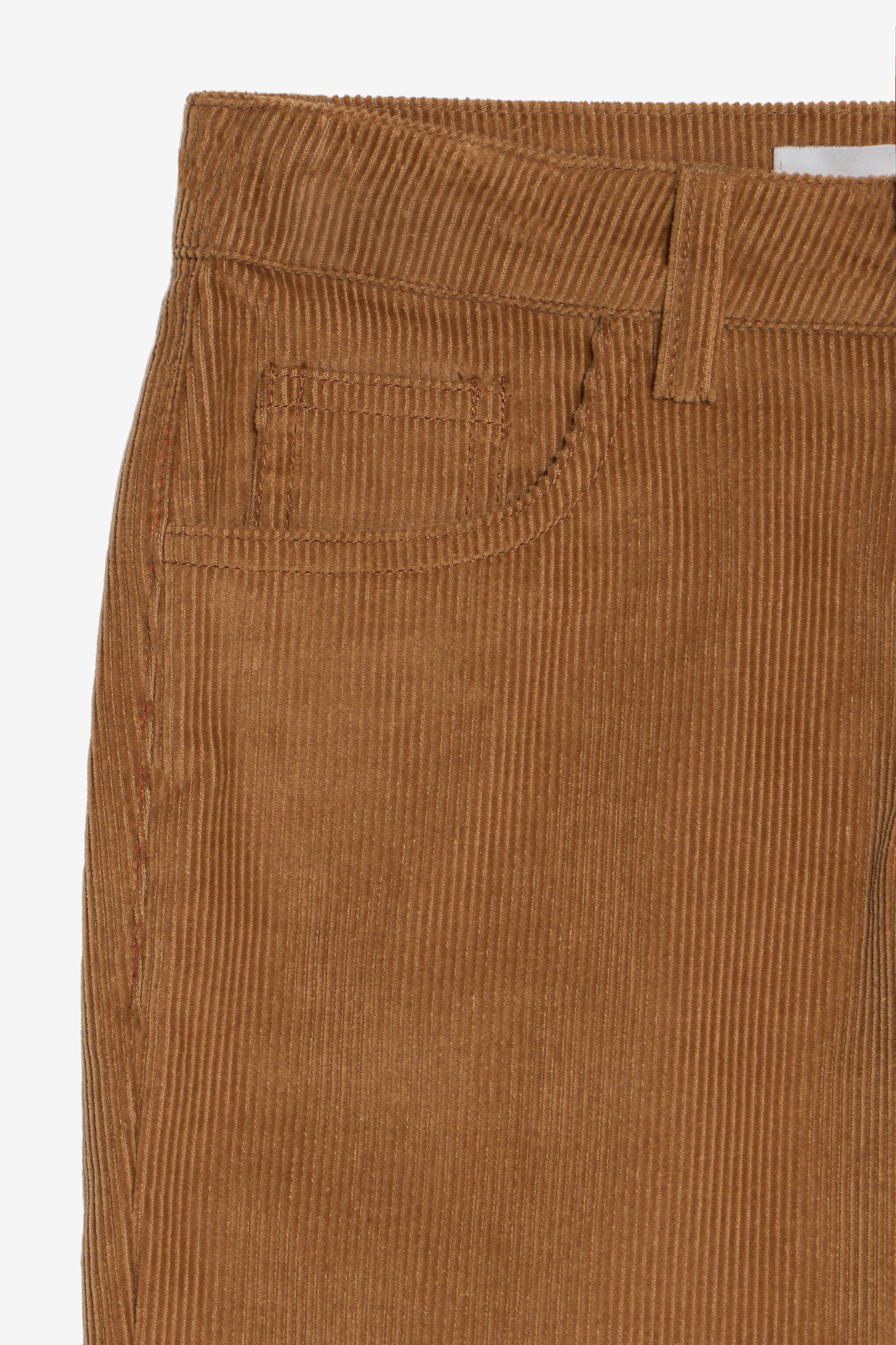 JU Corduroy Trousers with Monogram RC JU Corduroy Trousers with Monogram RC BEIGE HAZELNUT VJT20K-VL006