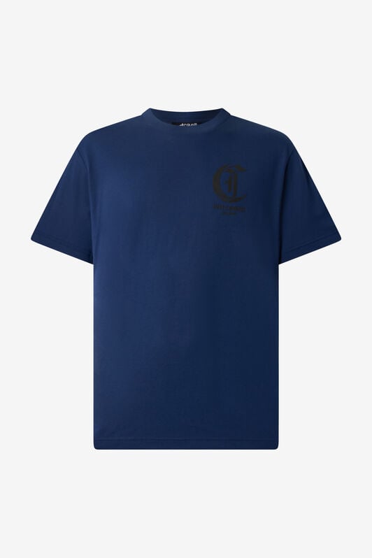 JC Camiseta Con Monograma JC JC Camiseta Con Monograma JC Azul oscuro TFT045-TF062