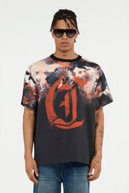 JC Rusty Stain Print T-Shirt 899 BLACK +MS3 MULTI VFT039-VF083
