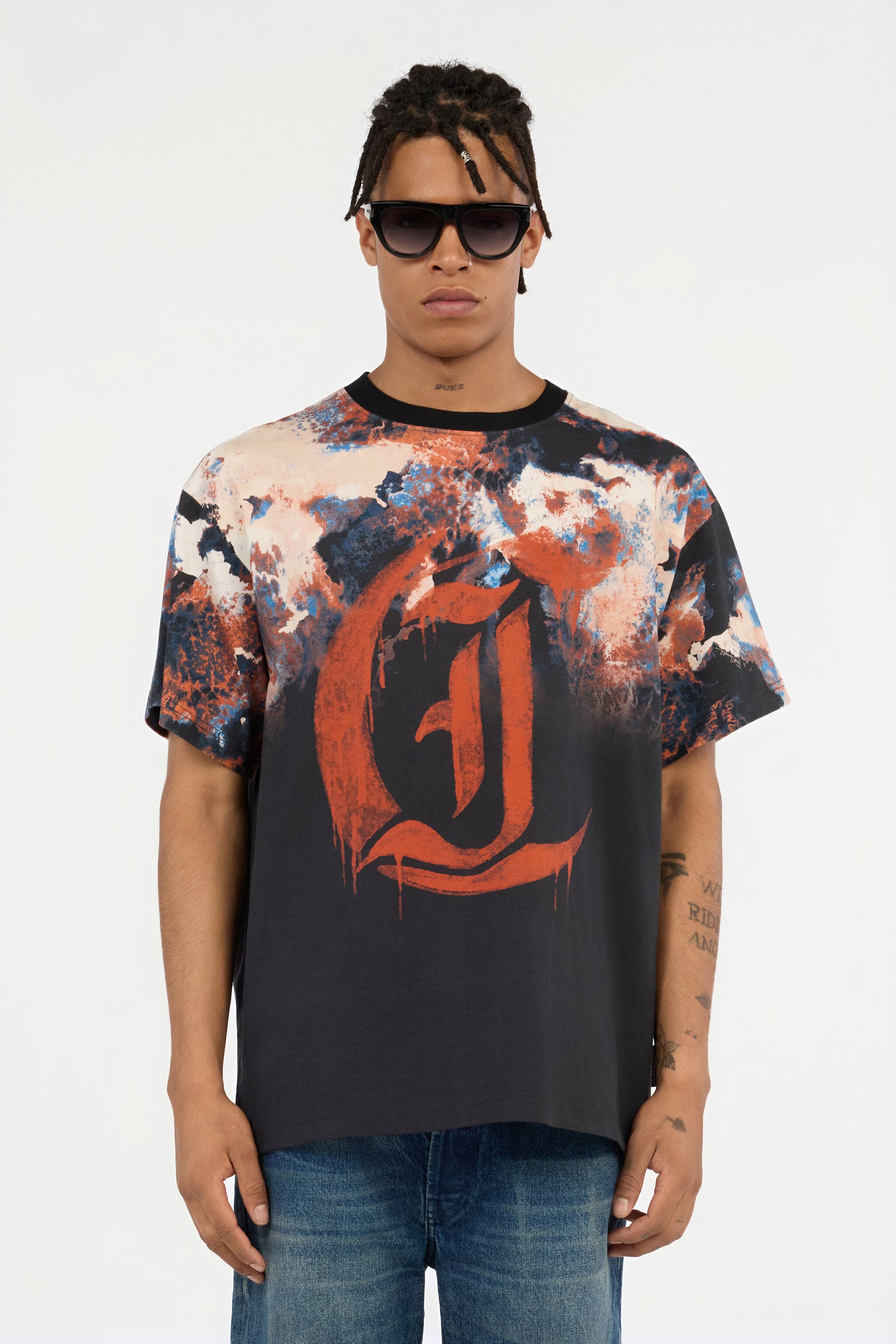 JC T-shirt Stampa Rusty Stain JC T-shirt Stampa Rusty Stain 899 BLACK +MS3 MULTI VFT039-VF083