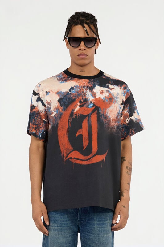 JC T-shirt Stampa Rusty Stain JC T-shirt Stampa Rusty Stain 899 BLACK +MS3 MULTI VFT039-VF083