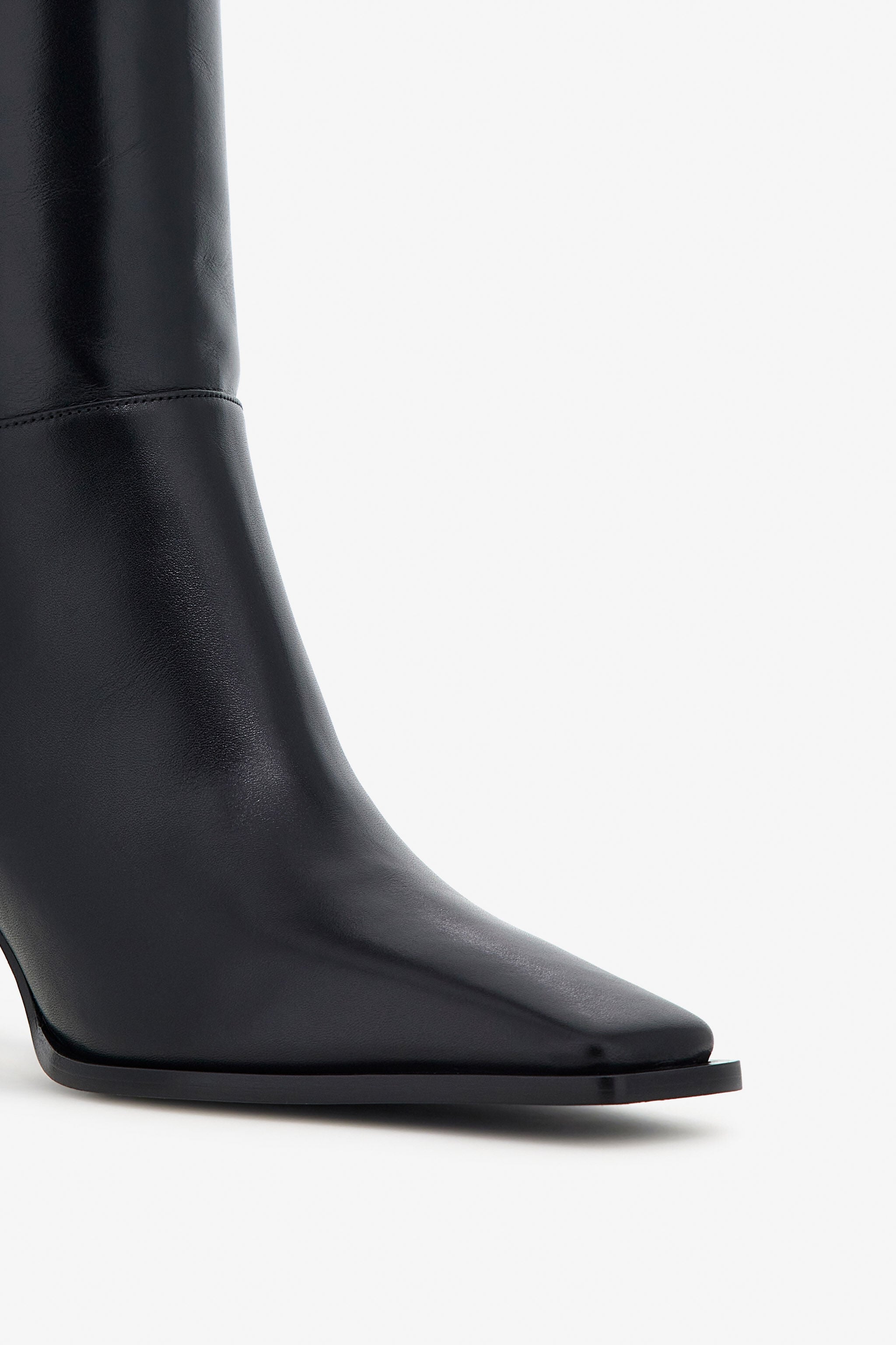 RC Leather knee-high boots RC Leather knee-high boots Black TKS022-PZ200