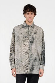 RC Jaguar Print Shirt GREY/BLACK XNT720-CHR30