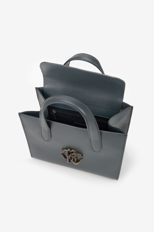 RC Slate Grey Shoulder Bag With RC Monogram RC Slate Grey Shoulder Bag With RC Monogram ANTHRACITE TOB00A-PZC11