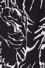 RC T-Shirt En Coton Avec Tigres Et Logo Noir VRT62E-JD060