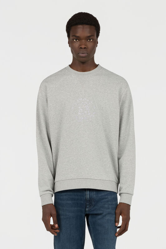 RC Rundhals-Sweatshirt in Grau mit Logo RC Rundhals-Sweatshirt in Grau mit Logo GREY MELANGE TOT66C-CF062