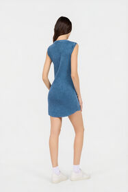 JC Blaues Geripptes Mini Kleid NAVY UFT163-UF229