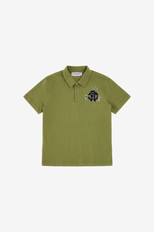 JU Logo polo t-shirt JU Logo polo t-shirt Vert SJT634-JD001