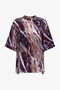 RC Marble print long T-shirt dress Purple TWT602-HEN22