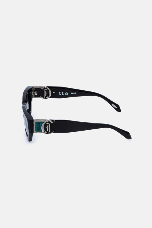 JC Rechteckiger Rahmen SHINY BLACK VALD19-ID260