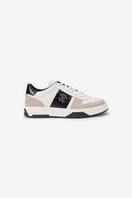 RC White Sneakers With Croc-Effect Panel WHITE TOS00G-PZC15