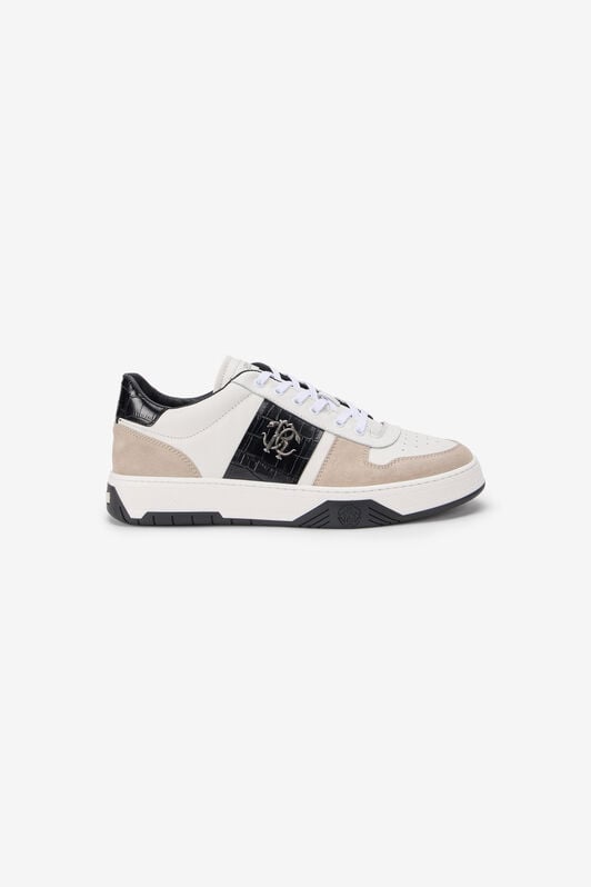 RC White Sneakers With Croc-Effect Panel RC White Sneakers With Croc-Effect Panel WHITE TOS00G-PZC15