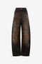 JC Motorcyclist Trousers Brown Washed BLACK BLACK VFJ043-VF252