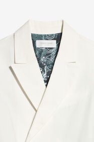 JU Veste élégante à double boutonnage OPTICAL WHITE WJT40S-CHO05