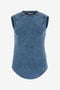 JC Débardeur Côtelé Avec Monogramme JC JC Débardeur Côtelé Avec Monogramme JC Bleu UFT127-UF181