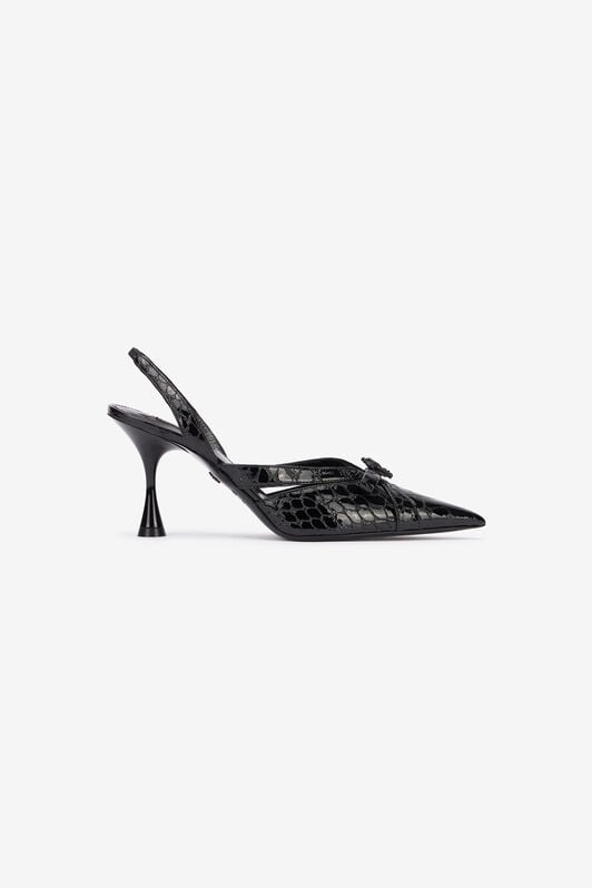 RC Crocodile Slingbacks RC Crocodile Slingbacks Black UKS010-PZV97