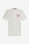 RC T-Shirt Bianca Con Ricamo Logo Cuore Bianco SRT61L-JD060