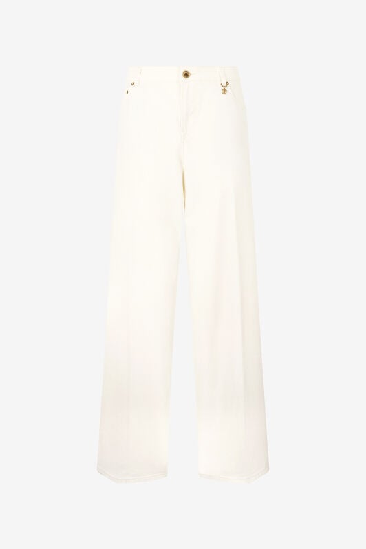 RC Python-Print Palazzo Pants RC Python-Print Palazzo Pants White UKJ207-KGN53