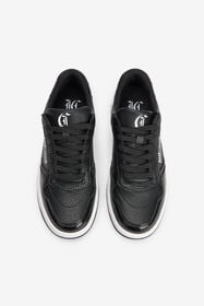 JC Hammered Effect Black Sneakers with Logo 003+929 VFS085-VF613