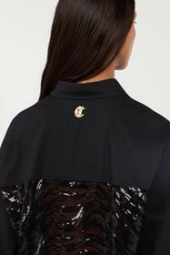 JC Long-sleeve solid color shirt BLACK VFT232-VF379