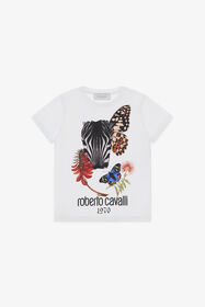 JU Printed T-shirt White TJT64Q-JD001
