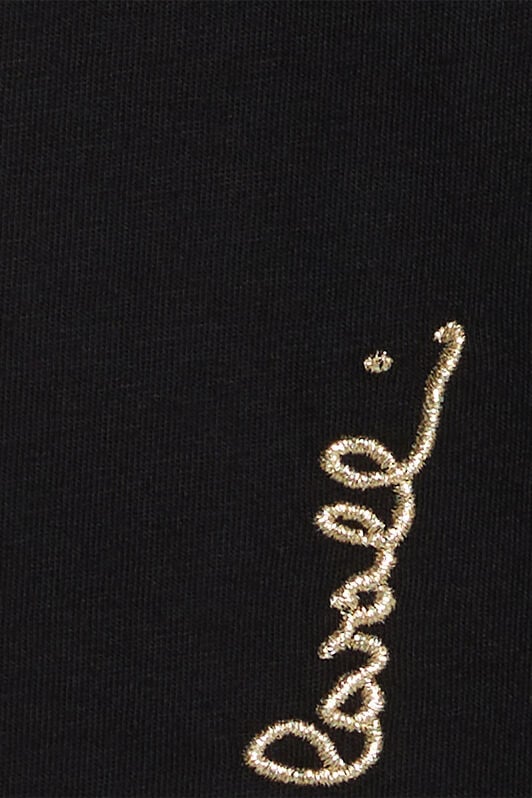 JU Sports Pants With Embroidered Logo JU Sports Pants With Embroidered Logo Black UJT23N-JD001
