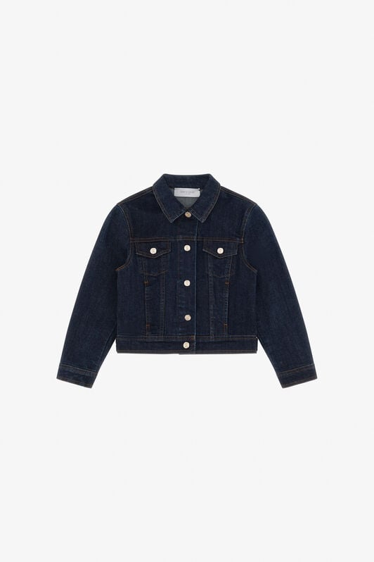 JU Veste en jean pour fille JU Veste en jean pour fille Bleu TJJ42A-DS015