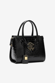 RC Sac à Main Noir avec Monogram RC BLACK QOB00D-PZO32