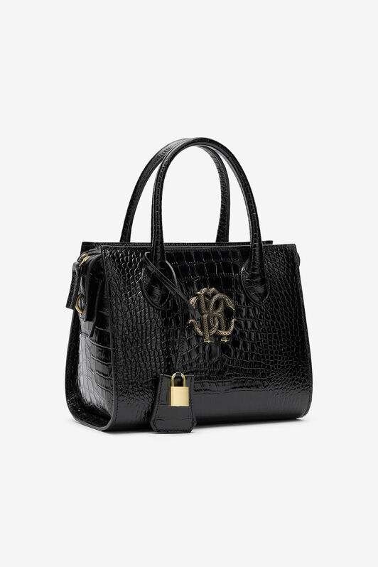 RC Sac à Main Noir avec Monogram RC BLACK QOB00D-PZO32