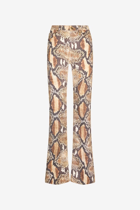 RC Python Print Denim RC Python Print Denim Brown UWJ221-DAN93
