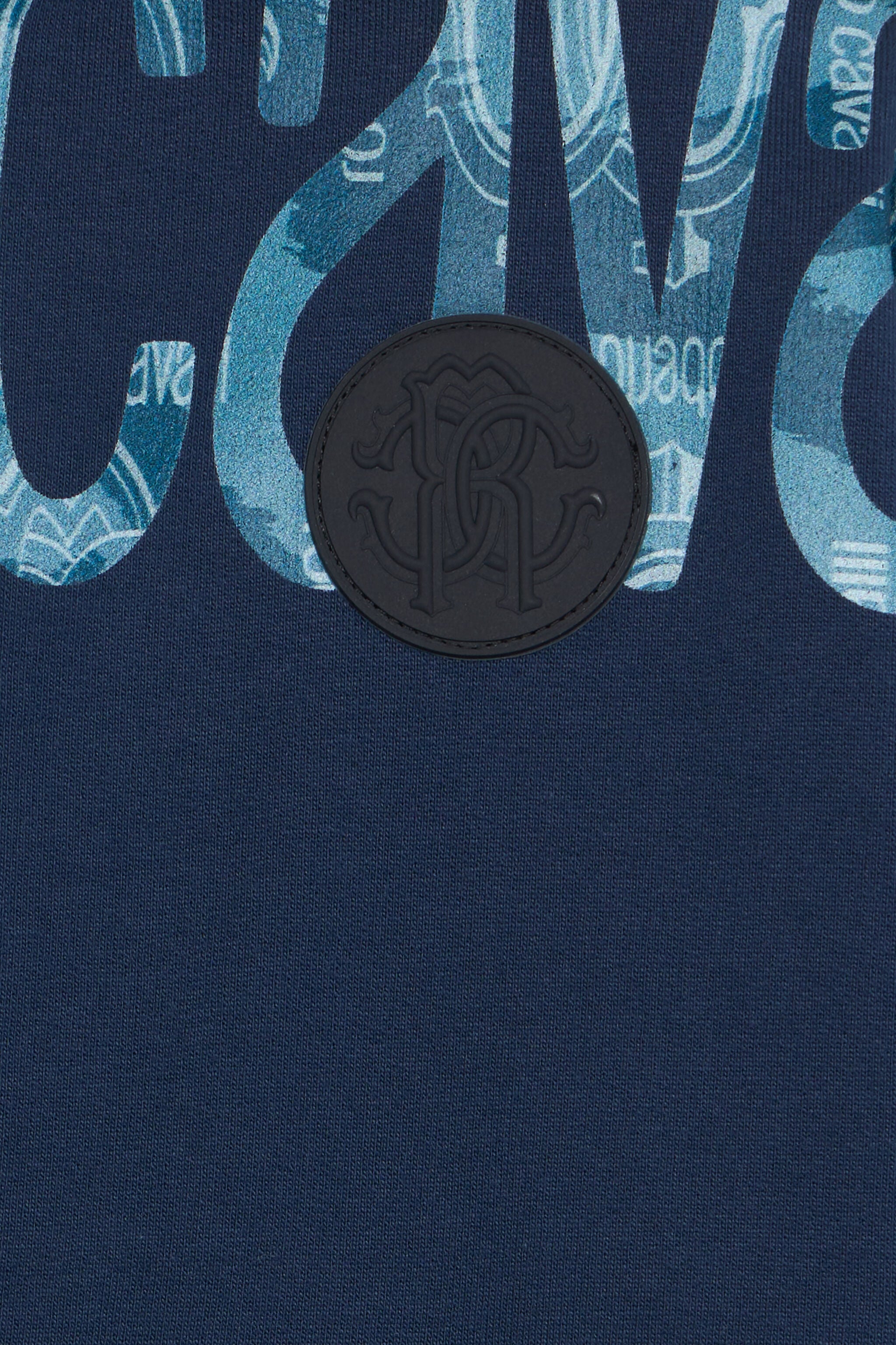 JU Sweatshirt With Contrasting Lettering JU Sweatshirt With Contrasting Lettering Dark blue UJT68D-CF050