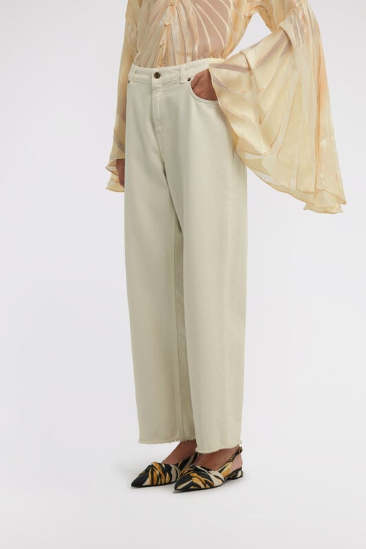RC Wide leg Jeans RC Wide leg Jeans Ivory TKJ206-DE001