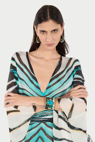 RC Bracelet Manchette Imprimé Ray Of Sea Bleu clair TKG004-AM021