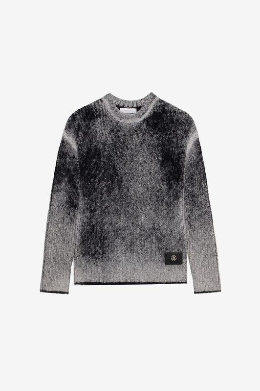 JU Ombré-Strickpullover JU Ombré-Strickpullover BLENDED GREY/BLACK XJM60L-LK001